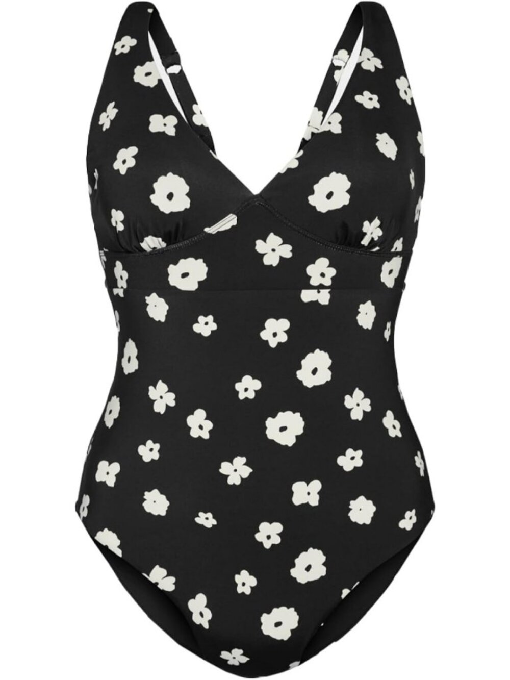 Leakproof Period Swimwear One-Piece - Plunge Style, Light Flow Protection, UPF